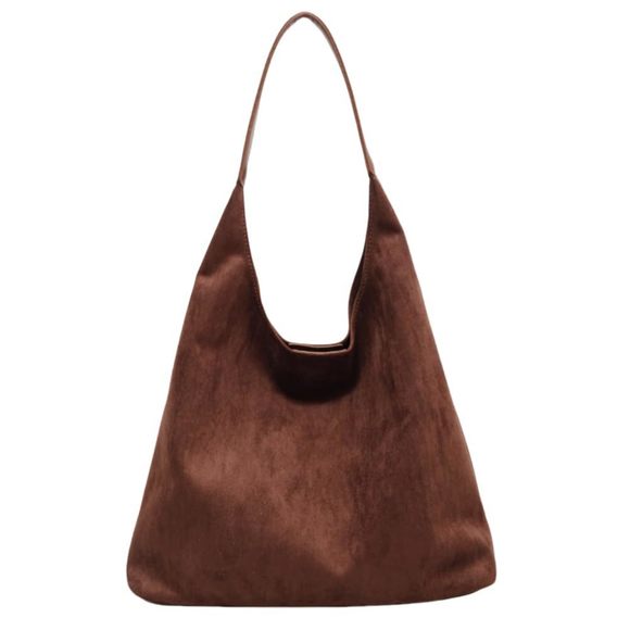Hobo Tote Bag Brown Suede Coffee Bags Work Shoing -_- - Picture 1 of 7
